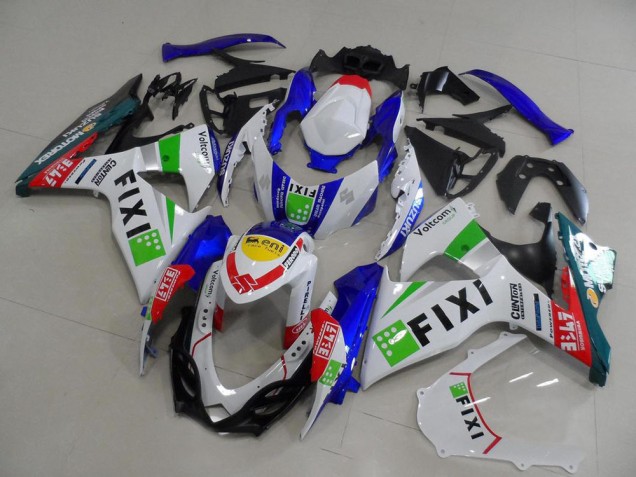 Carenados Moto Suzuki GSXR 1000 2009-2016 - Blanco Azul Verde Amarillo Rojo Fixi