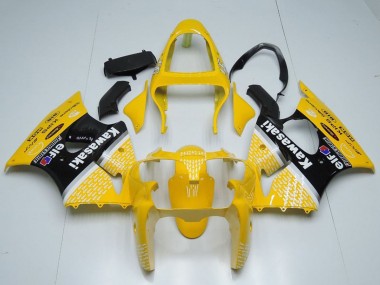 Carenados Moto Kawasaki ZX6R 2000-2002 - Amarillo Blanco Negro Elf Bridgestone