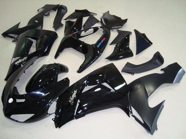 Carenados Moto Kawasaki ZX10R 2006-2007 - Negro Brillante Negro Mate Blanco Ninja