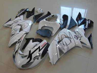 Carenados Moto Kawasaki ZX10R 2006-2007 - Blanco Negro Rojo Motul Corona Extra