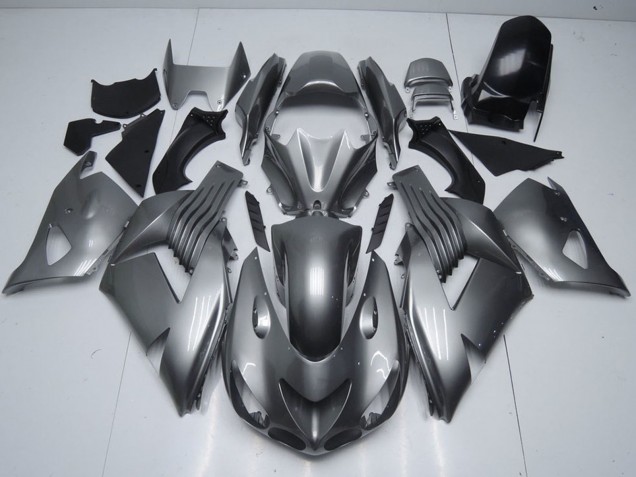 Carenados Moto Kawasaki ZX14R ZZR1400 2006-2011 - Gris Brillante