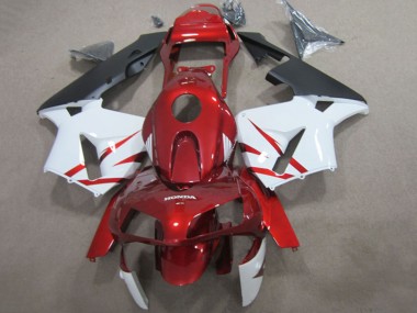 Carenados Moto Honda CBR600RR 2003-2004 - Rojo Blanco Negro Mate