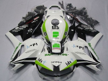 Carenados Moto Honda CBR600RR 2013-2026 - Blanco Verde Negro Brillante Hannspree ETS