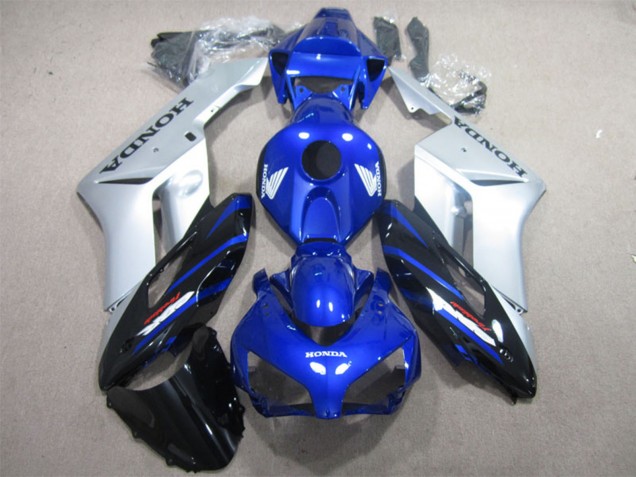 Carenados Moto Honda CBR600 F4i 2001-2003 - Plata Azul Negro Brillante
