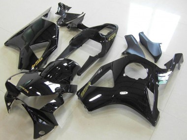 Carenados Moto Honda CBR900RR 954 2002-2003 - Negro Brillante Oro Calcomanía
