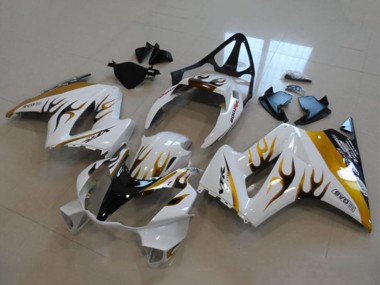 Carenado Moto Honda VFR 800 2002-2013 - Blanco Oro Llama