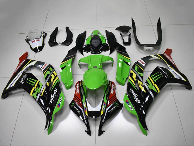 Carenados Moto Kawasaki ZX10R 2016-2020 - Verde Amarillo Rojo Blanco Negro Monstruo