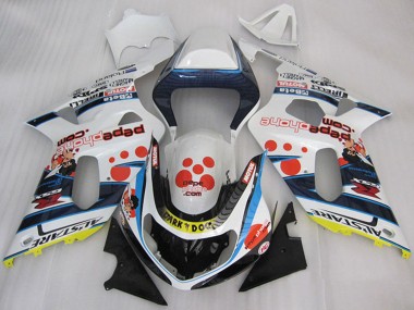 Carenados Moto Suzuki GSXR 600 2001-2003 - Blanco Azul Rojo Amarillo Negro Dark Dog