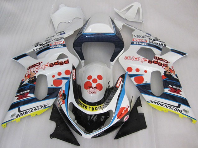 Carenados Moto Suzuki GSXR 600 2001-2003 - Blanco Azul Rojo Amarillo Negro Dark Dog