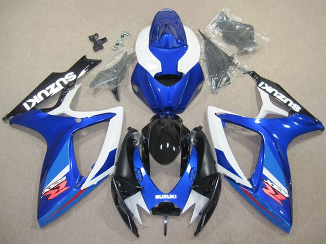 Carenado Moto Suzuki GSXR 600 2006-2007 - Blanco Azul Negro Brillante Rojo