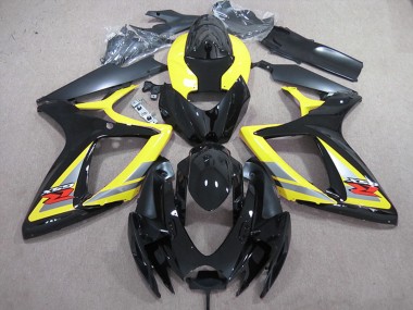Carenados Moto Suzuki GSXR 600 2006-2007 - Amarillo Gris Negro