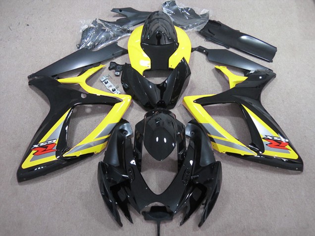 Carenados Moto Suzuki GSXR 600 2006-2007 - Amarillo Gris Negro