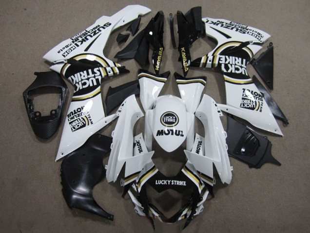 Carenados Moto Suzuki GSXR 600 2011-2024 - Blanco Negro Motul Lucky Strike