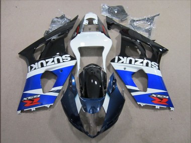 Carenado Moto Suzuki GSXR 1000 2003-2004 - Blanco Azul Negro Rojo
