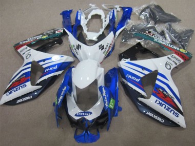 Carenados Moto Suzuki GSXR 1000 2009-2016 - Blanco Azul Rojo Samsung