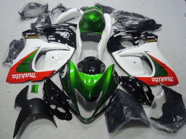 Carenados Moto Suzuki GSXR 1300 Hayabusa 2008-2020 - Blanco Verde Rojo Makita