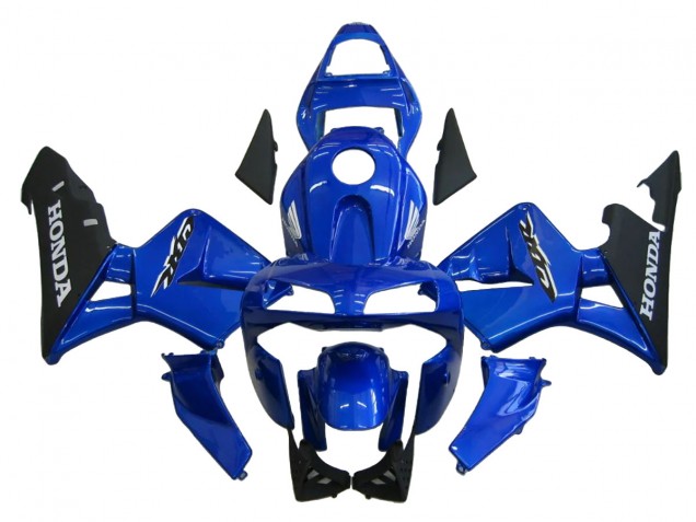 Carenado Moto Honda CBR600RR 2003-2004 - Azul Negro Mate