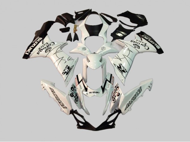 Carenados Moto Suzuki GSXR 600/750 2011-2024 - Blanco Negro Alstare Corona Extra Motul