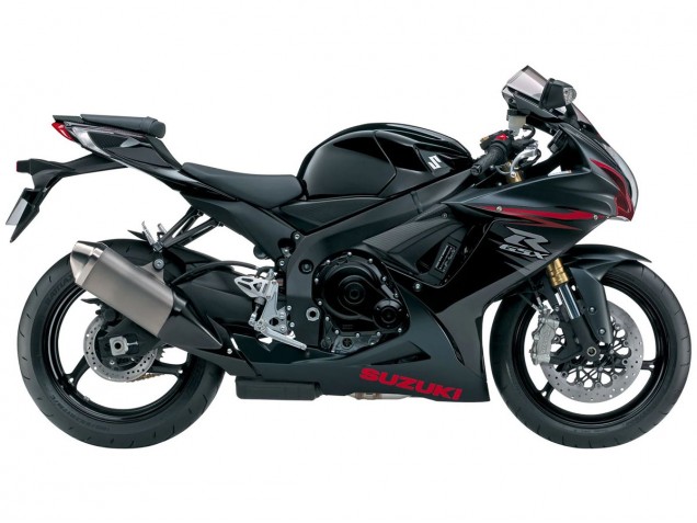 Carenados Moto Suzuki GSXR 600/750 2011-2024 - Negro Mate Rojo
