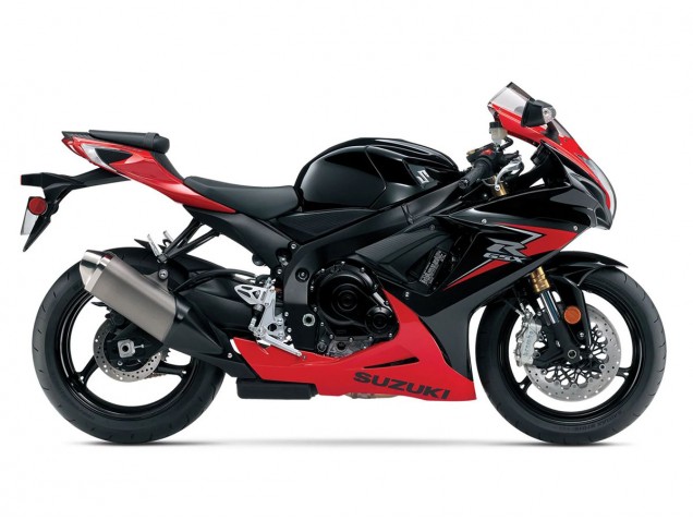 Carenados Moto Suzuki GSXR 600/750 2011-2024 - Rojo Negro Brillante