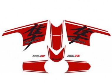 Carenado Moto Suzuki GSXR 1300 Hayabusa 2008-2020 - Negro Brillante Rojo