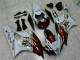 Marrón Blanco Carenado Moto Yamaha R6 2006-2007 Marrón Blanco Carenado Moto Yamaha R6 2006-2007