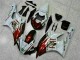 Marrón Blanco Carenado Moto Yamaha R6 2006-2007 Marrón Blanco Carenado Moto Yamaha R6 2006-2007