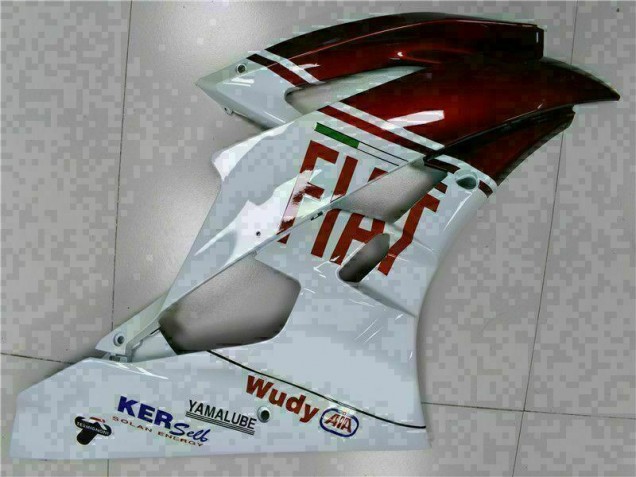 Marrón Blanco Carenado Moto Yamaha R6 2006-2007 Marrón Blanco Carenado Moto Yamaha R6 2006-2007