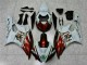 Marrón Blanco Carenado Moto Yamaha R6 2006-2007 Marrón Blanco Carenado Moto Yamaha R6 2006-2007