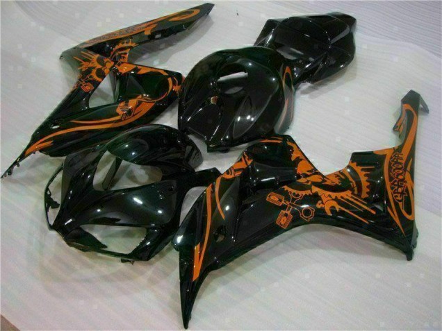 Marrón Negro Carenado Moto Honda CBR 1000 RR 2006-2007 Marrón Negro Carenado Moto Honda CBR 1000 RR 2006-2007