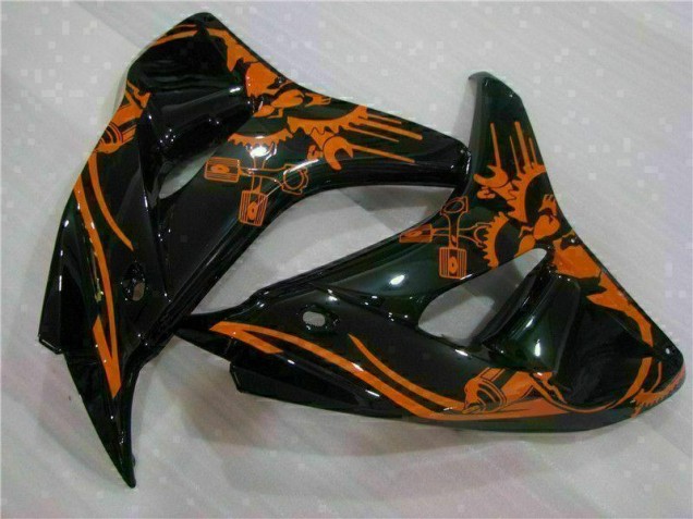 Marrón Negro Carenado Moto Honda CBR 1000 RR 2006-2007 Marrón Negro Carenado Moto Honda CBR 1000 RR 2006-2007