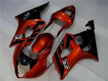 Marrón Negro Kit Carenado Inyección Suzuki GSXR 1000 K3 2003-2004