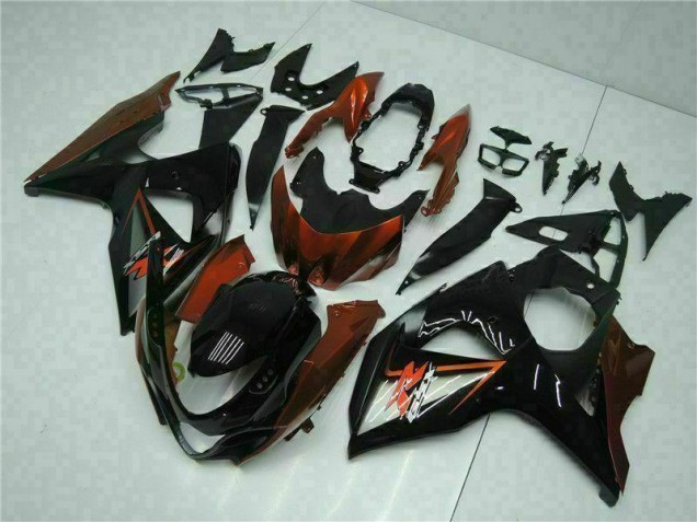 Marrón Negro Kit Completo Carenado Moto Suzuki GSXR 1000 K9 2009-2016