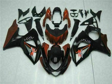 Marrón Negro Kit Completo Carenado Moto Suzuki GSXR 1000 K9 2009-2016