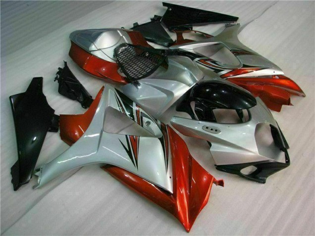 Marrón Plata Carenado Moto Suzuki GSXR 1000 K7 2007-2008