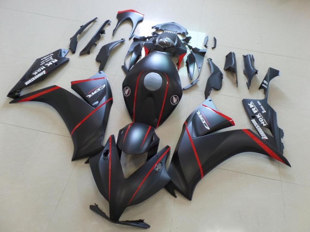 Mate Bladk con Rojo Raya Carenado Moto Honda CBR 1000 RR 2012-2016 Mate Bladk con Rojo Raya Carenado Moto Honda CBR 1000 RR 2012-2016