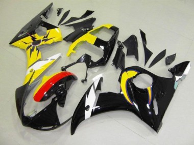 Moon Negro Amarillo Carenado Moto Yamaha R6 2003-2005