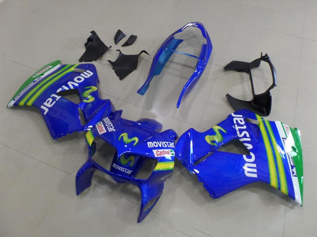 Movistar Carenado Moto Honda VFR 800 1998-2001 Movistar Carenado Moto Honda VFR 800 1998-2001