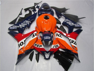 Naranja Azul Negro Repsol Carenado Moto Honda CBR 600 RR 2007-2008