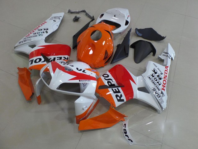 Naranja Blanco Repsol Carenado Moto Honda CBR 600 RR 2005-2006