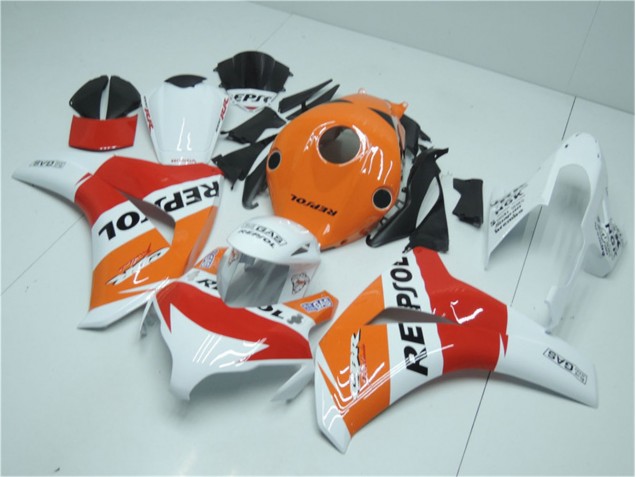 Naranja Blanco Rojo Repsol Carenado Moto Honda CBR 1000 RR 2008-2011