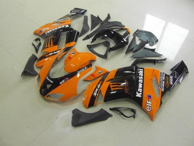 Naranja Monster Carenado Moto Kawasaki ZX6R 2007-2008 Naranja Monster Carenado Moto Kawasaki ZX6R 2007-2008