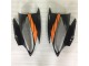 Naranja Negro ABS Moto Plástica Yamaha R6 2006-2007 Naranja Negro ABS Moto Plástica Yamaha R6 2006-2007