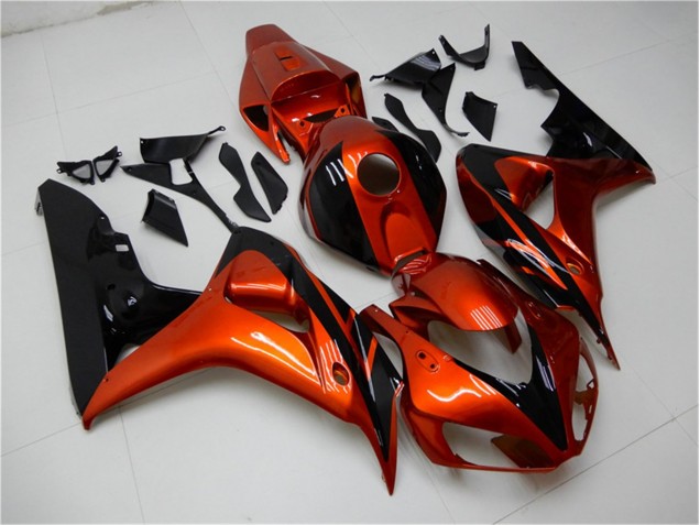 Naranja Negro Carenado Moto Honda CBR 1000 RR 2006-2007