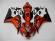 Naranja Negro Carenado Moto Honda CBR 1000 RR 2006-2007