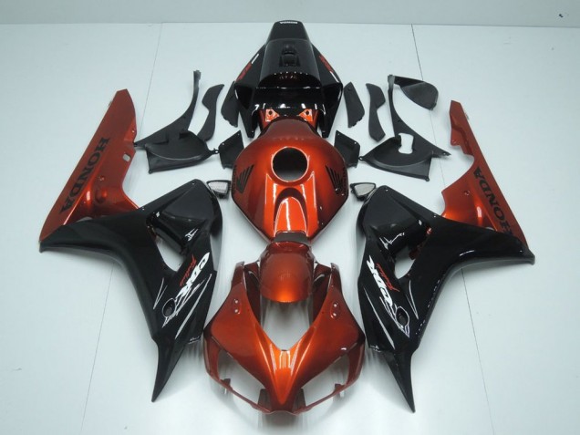 Naranja & Negro Carenado Moto Honda CBR 1000 RR 2006-2007 Naranja & Negro Carenado Moto Honda CBR 1000 RR 2006-2007