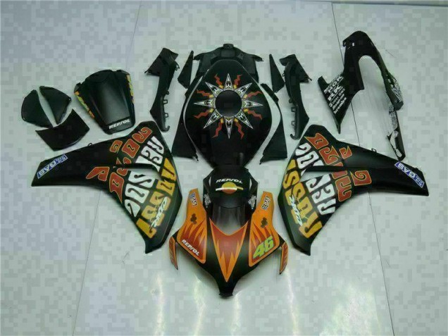 Naranja Negro Carenado Moto Honda CBR 1000 RR 2008-2011