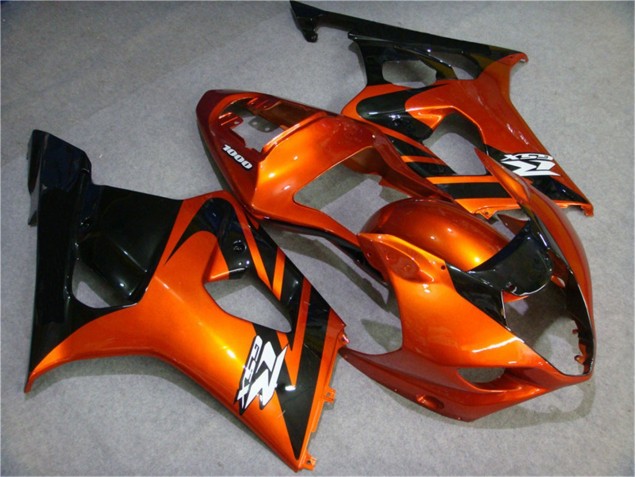 Naranja Negro Carenado Moto Suzuki GSXR 1000 K3 2003-2004