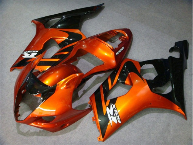 Naranja Negro Carenado Moto Suzuki GSXR 1000 K3 2003-2004