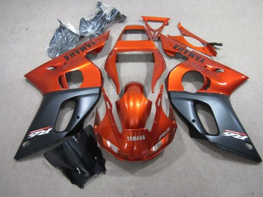 Naranja Negro Carenado Moto Yamaha R6 1998-2002